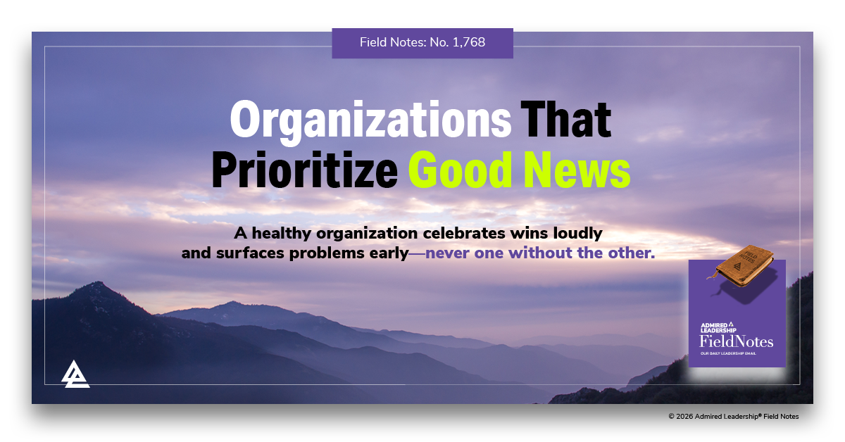 Organizations That Prioritize Good News