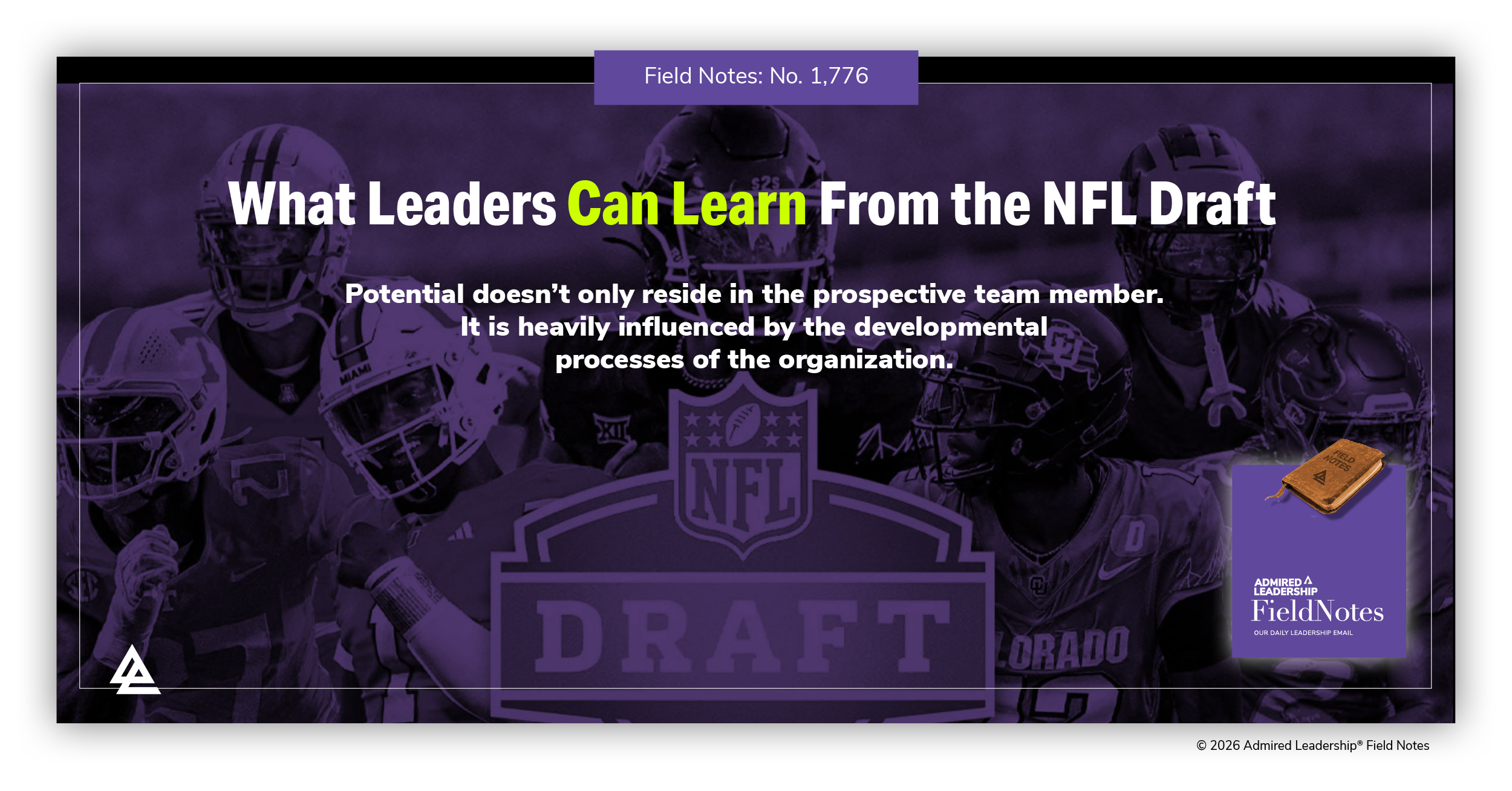 What Leaders Could Learn From the NFL Draft