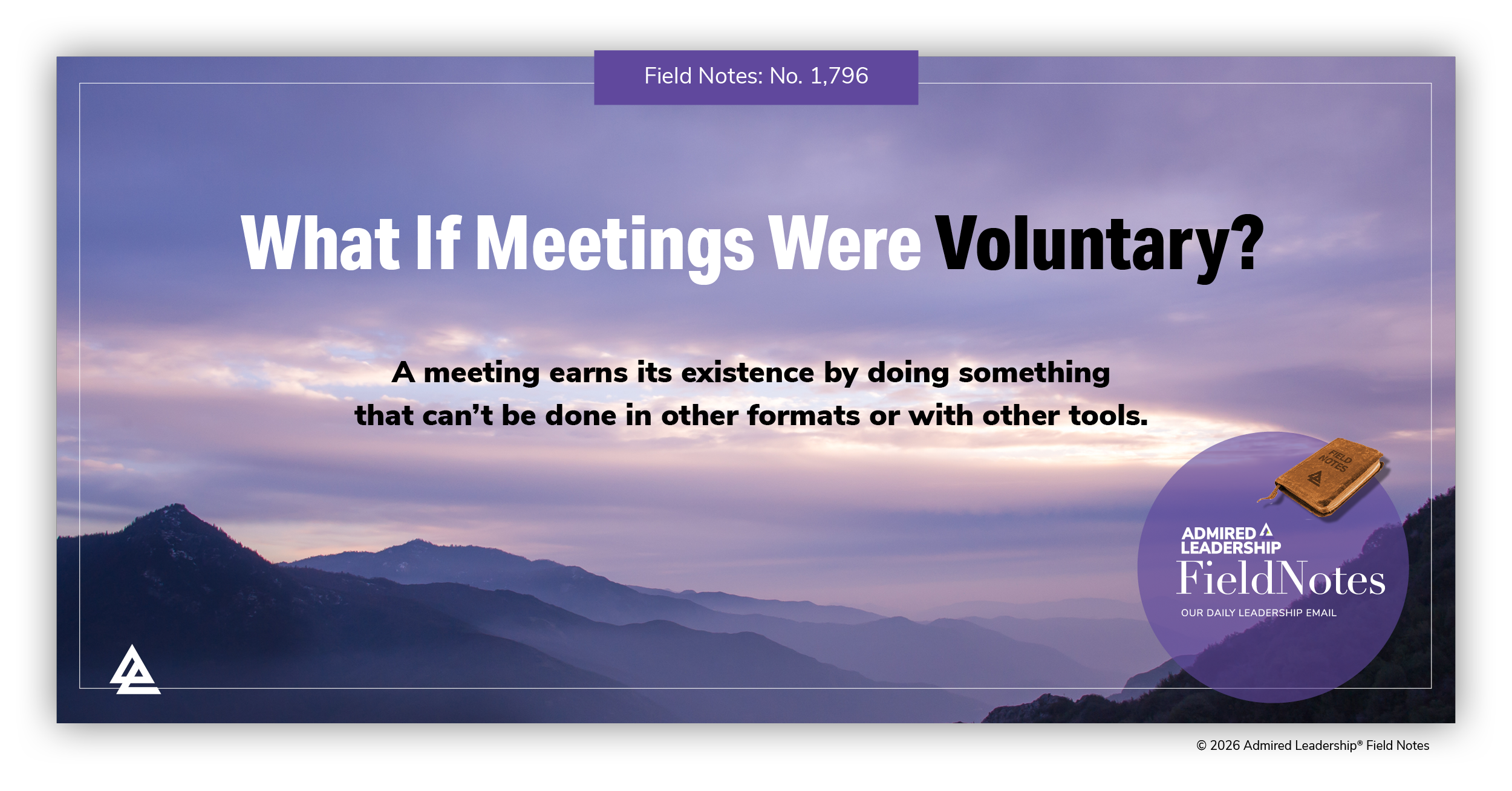What if Meetings Were Voluntary?
