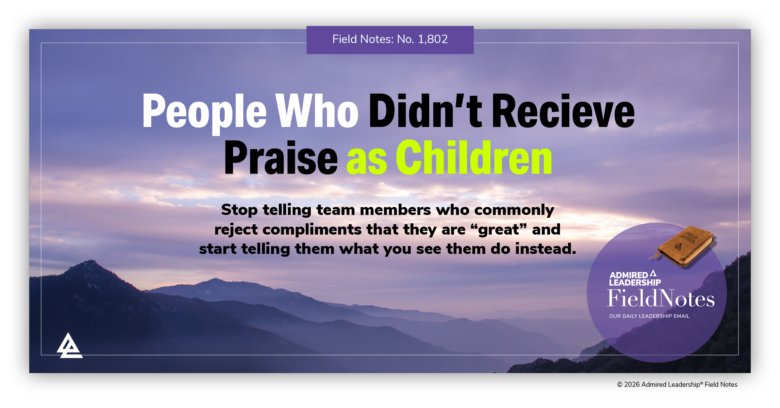 People Who Didn’t Receive Praise as Children