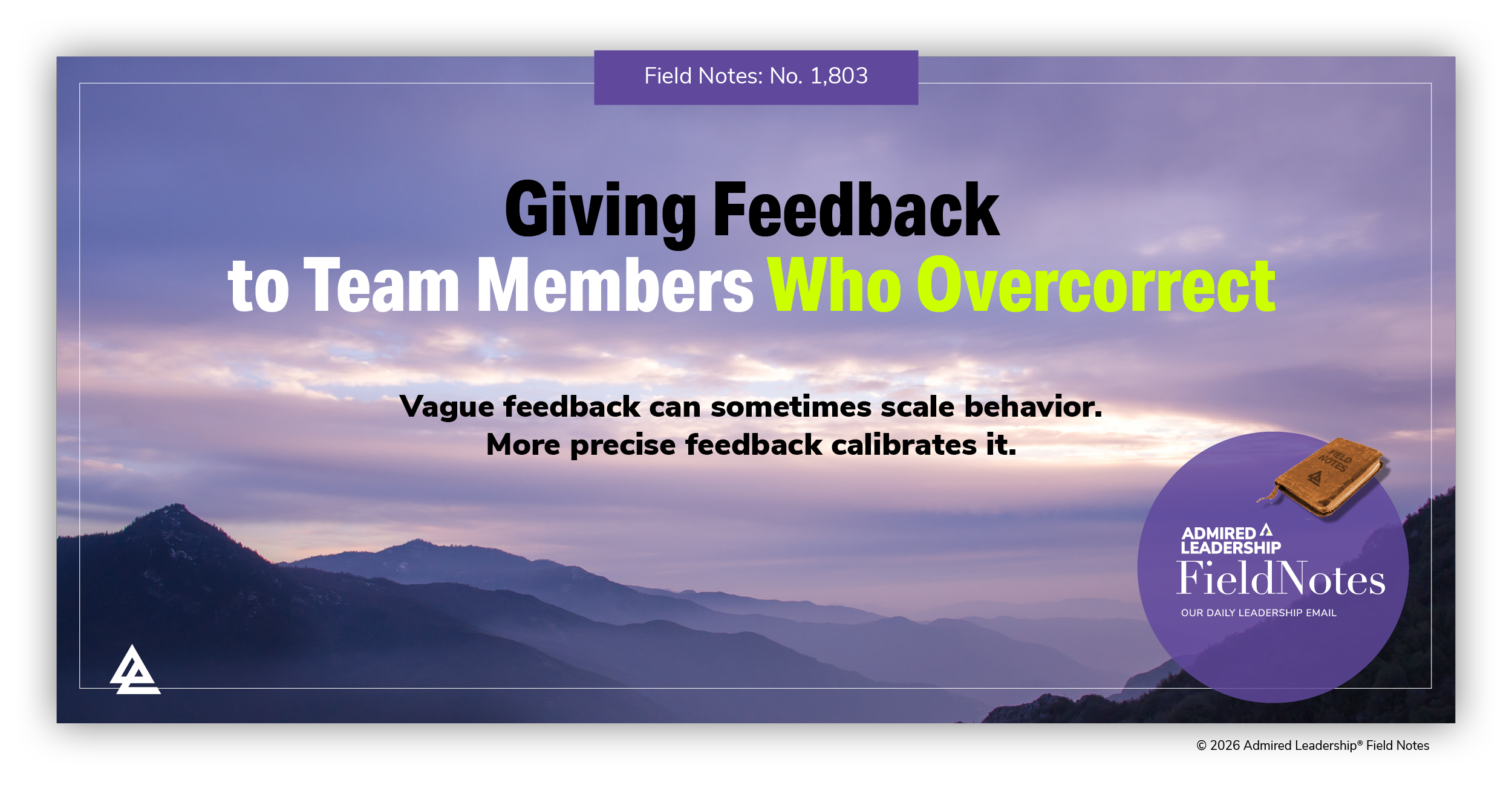 Giving Feedback to Team Members Who Overcorrect