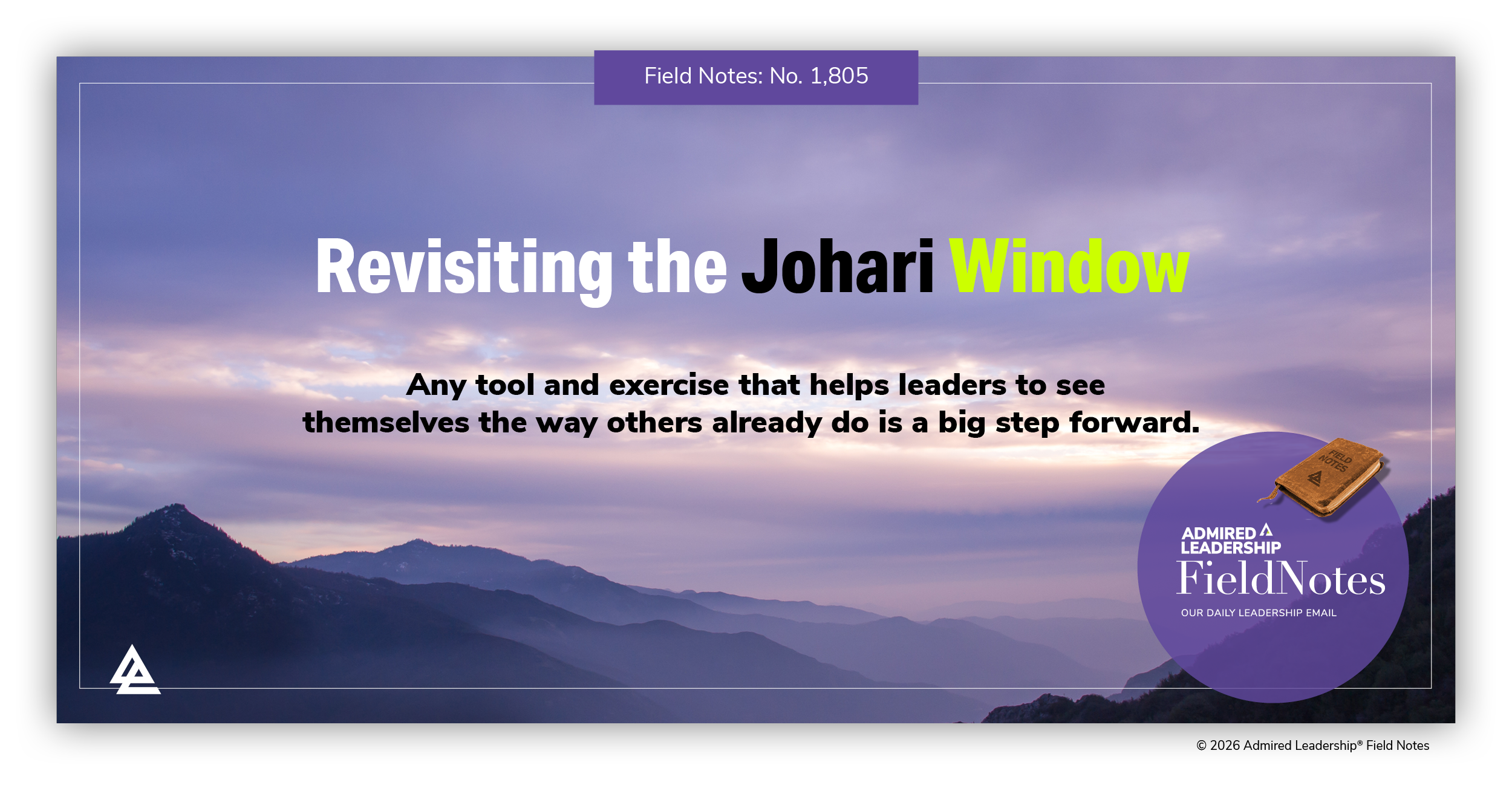 Revisiting the Johari Window