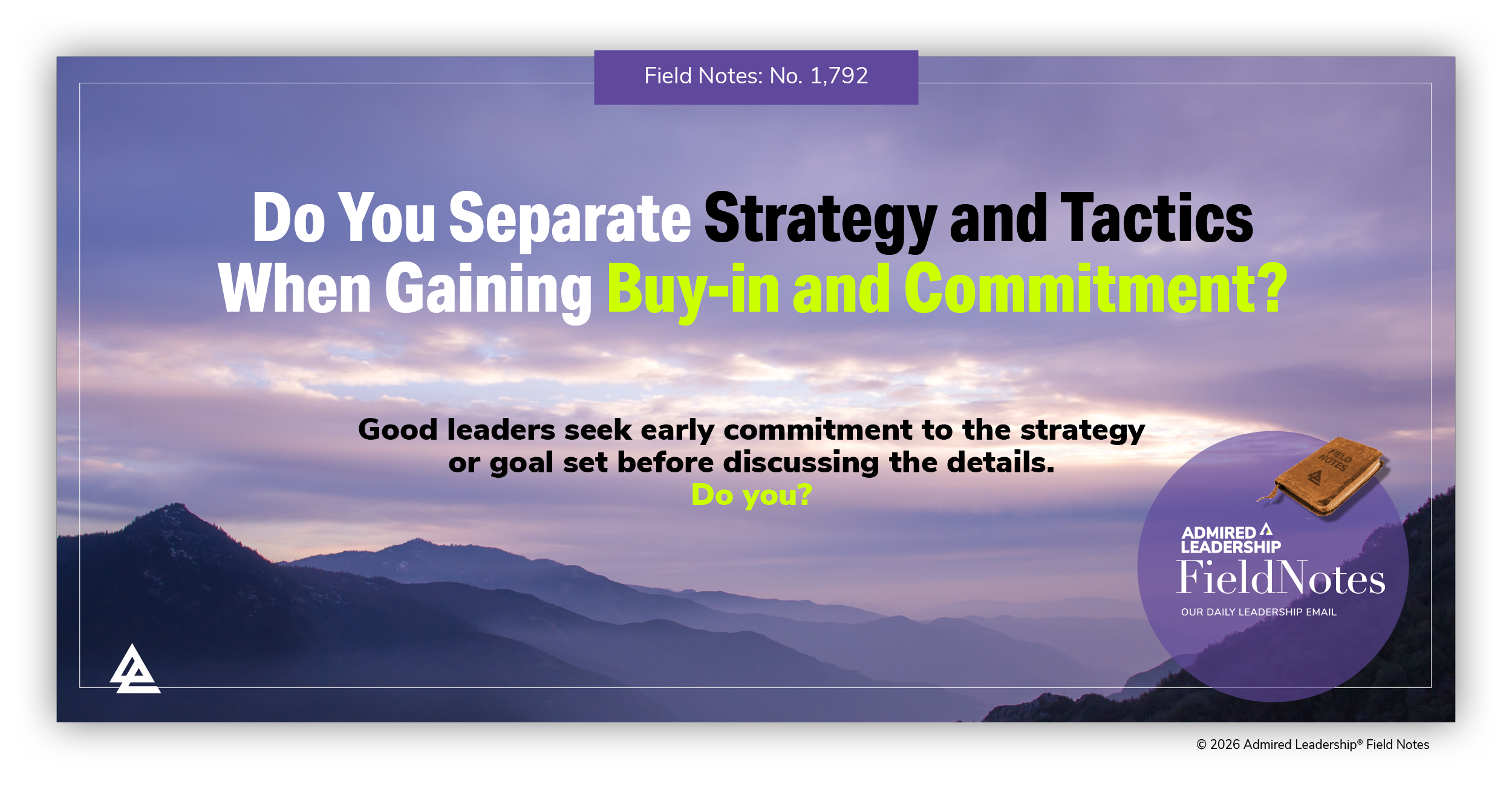 The Case for Seeking Early Commitment