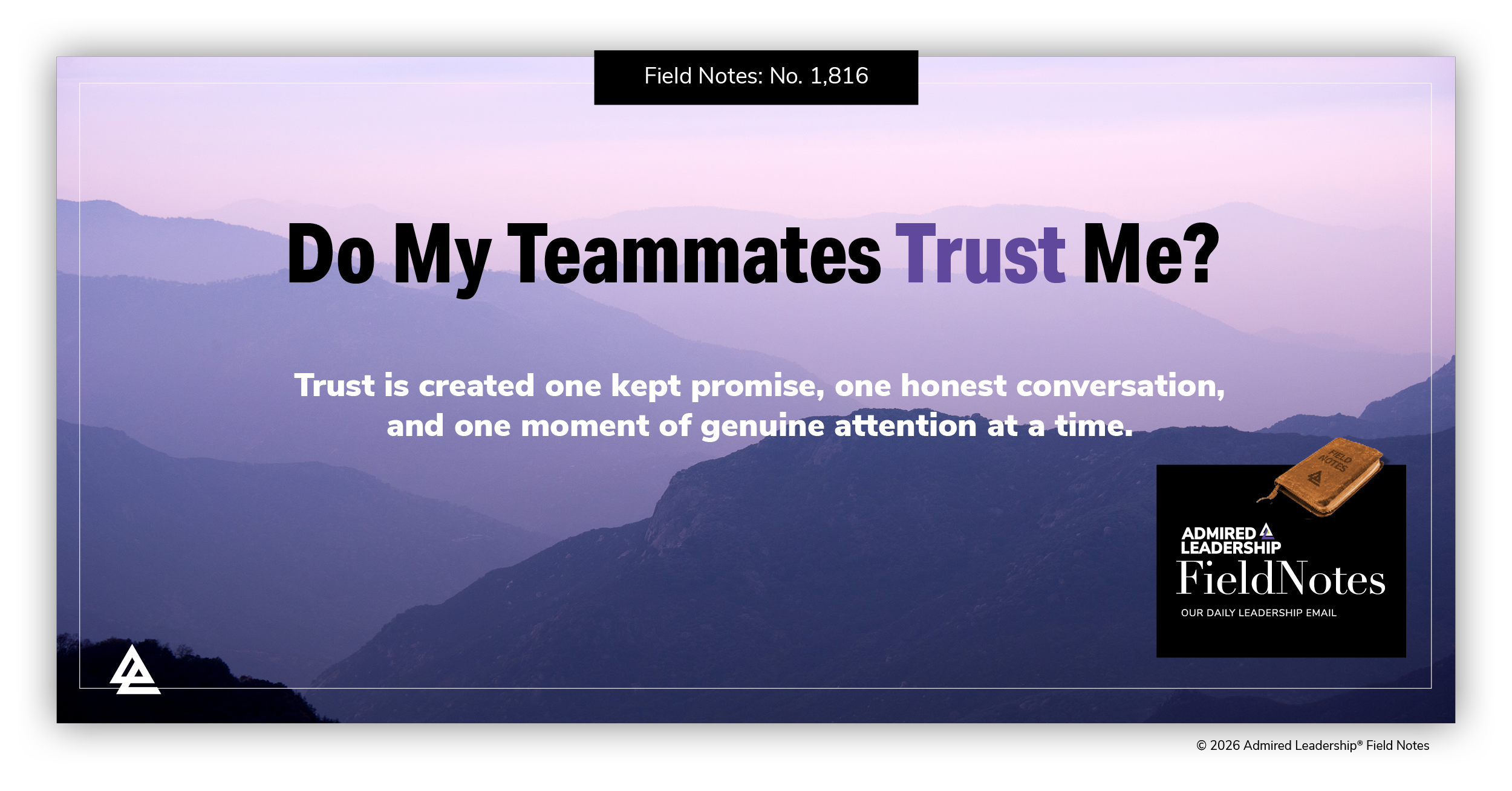 Do My Teammates Trust Me?