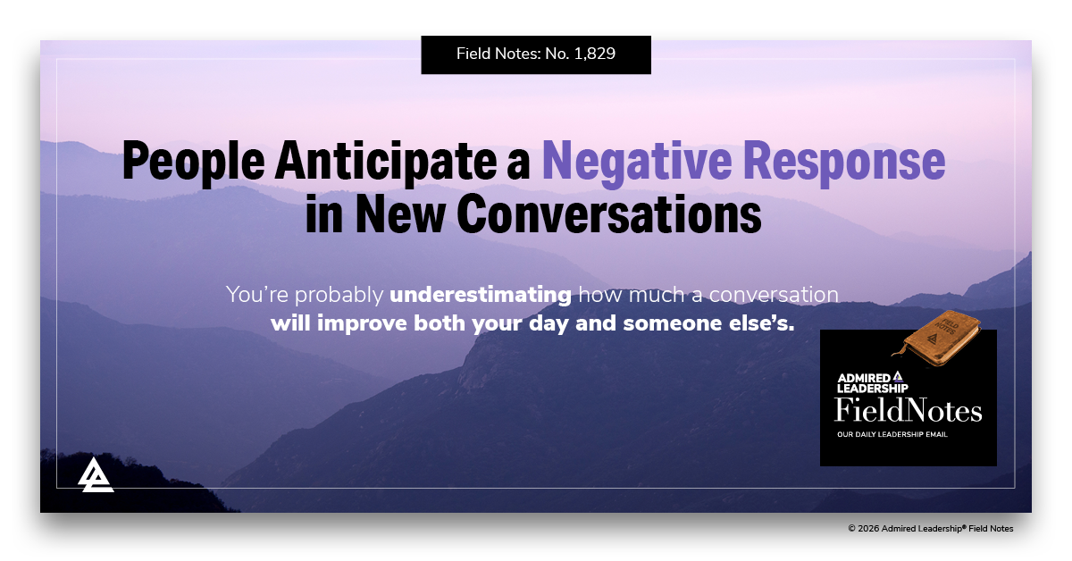 People Anticipate a Negative Response in New Conversations