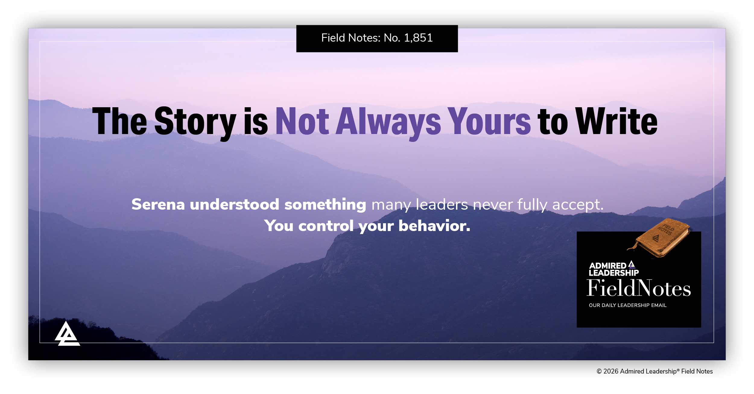 The Story Is Not Always Yours to Write