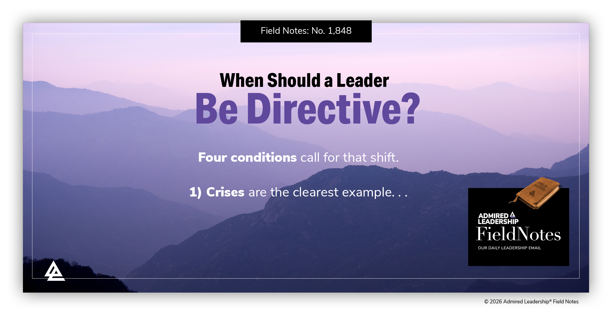When Should a Leader Be Directive?